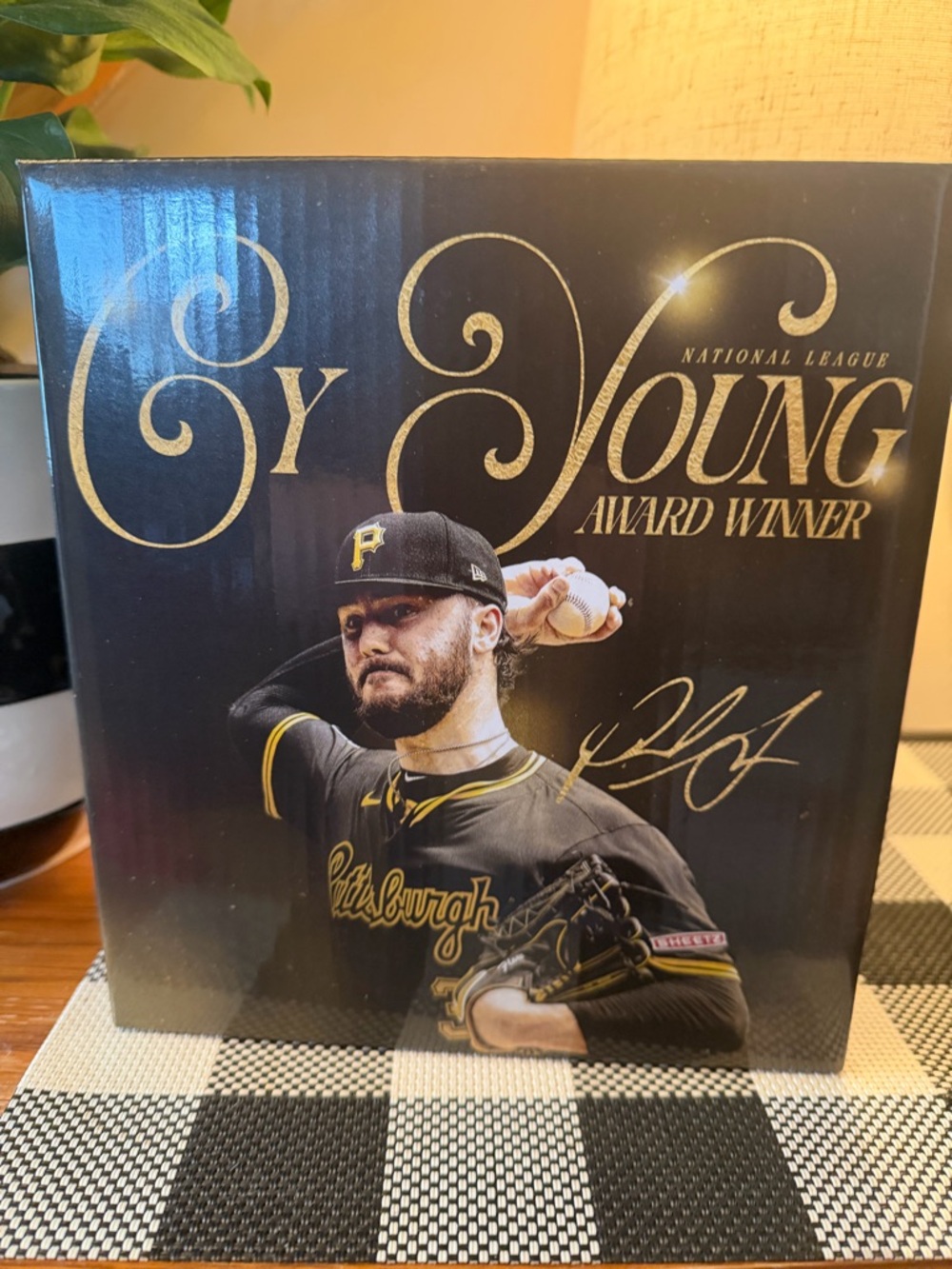 PITTSBURGH PIRATES PAUL SKENES CY YOUNG BOBBLEHEAD 4/19/26 NIB